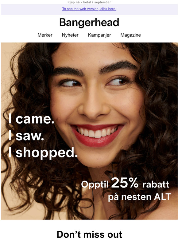 Wow!  Opptil 25% p nesten ALT