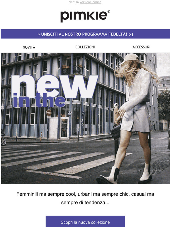 La nuova collezione arriva in citt...