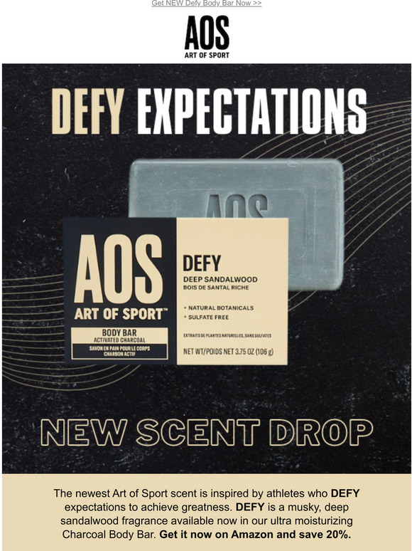 Save on NEW Defy Scent Body Bar