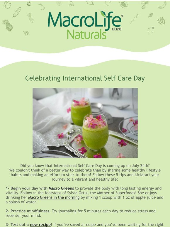 5 Healthy Habits to Celebrate International Self Care Day 