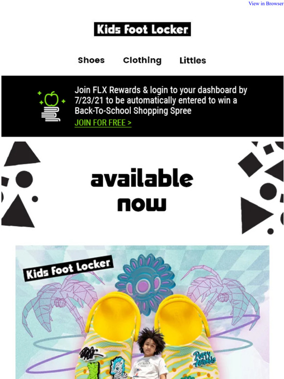 space jam crocs footlocker