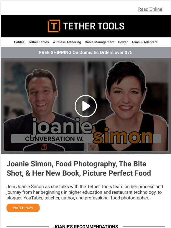 Tether Tools: The Bite Shot, Joanie Simon, & Her Journey With Food ...