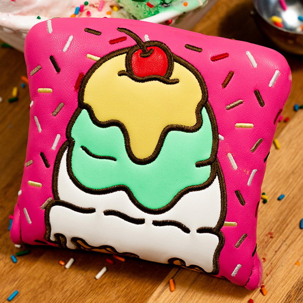 Ice Cream Headcover Cartoon Style Artwork Image