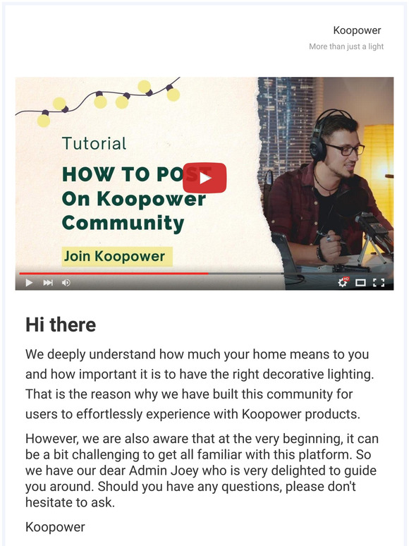 Lighting Inspirations from Koopower Community 