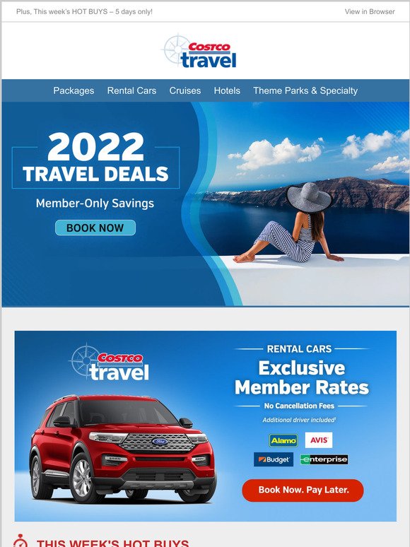 Costco Cruise Deals Christmas 2022 Costo: An Update From Costco Travel: We've Got Some 2022 Travel Deals For  You (And This Week's Hot Buys) | Milled