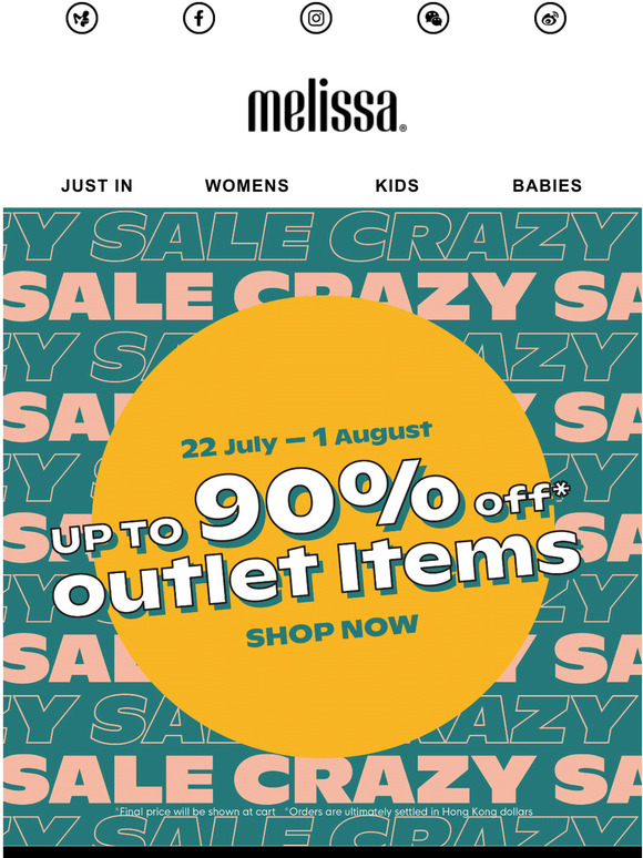 Crazy Sale Up to 90% off