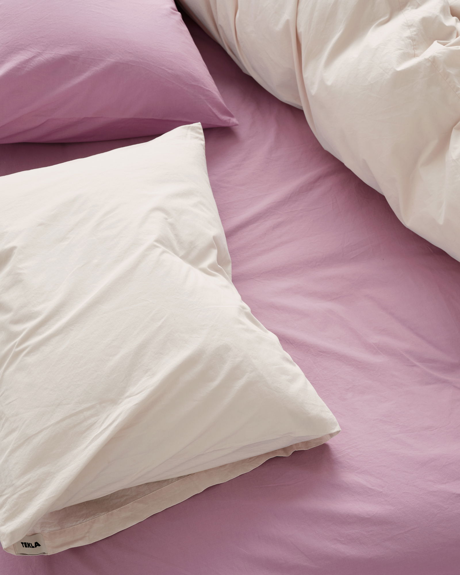 Tekla: Brighten up your bedroom with our Mallow Pink cotton 