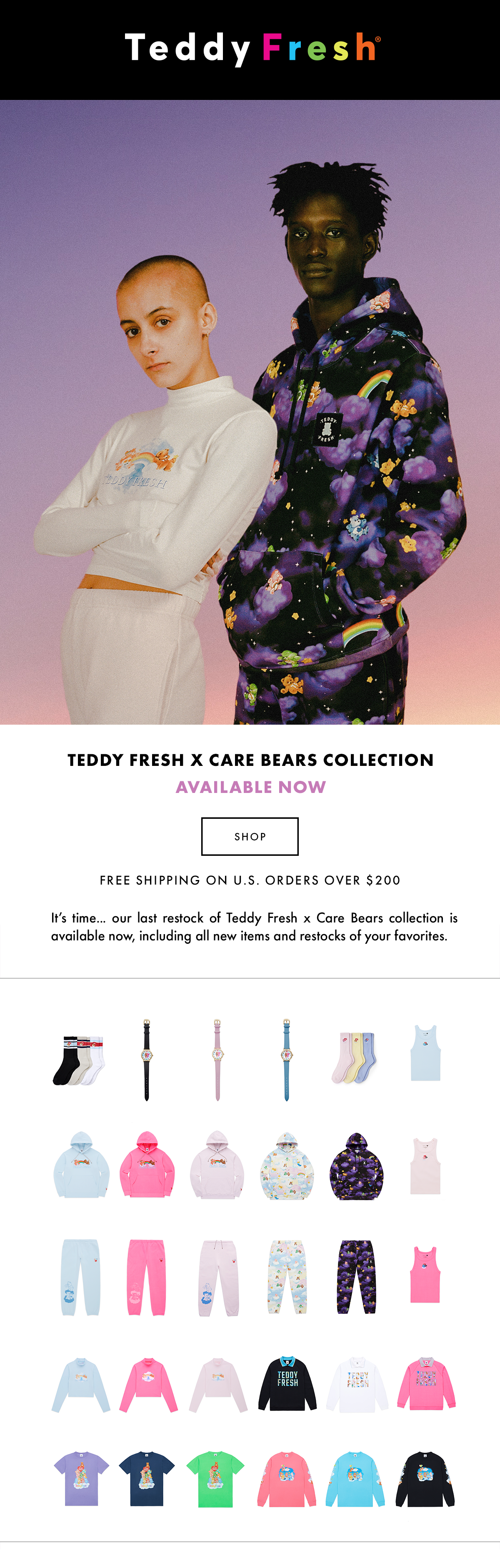 Teddy Fresh on X: Some of our favorites are back, including our quilted  hoodie and sweatpants and Grandma's floral hoodie, sweatpants, and tank  top. Available now.  / X