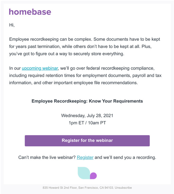 Homebase [inar] Employee Recordkeeping Know Your Requirements Milled