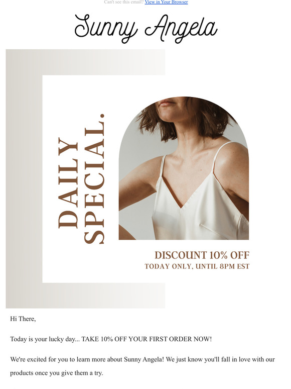 Take 10% off your first order!
