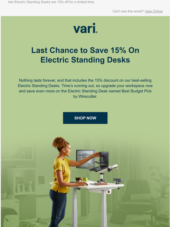 Varidesk Final Hours to Save 15 Milled