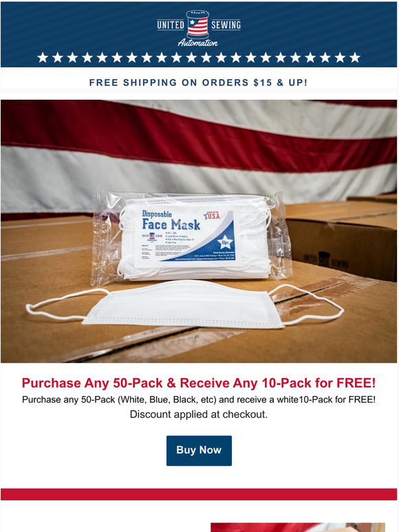 Buy 50 face masks, Get 10 for FREE