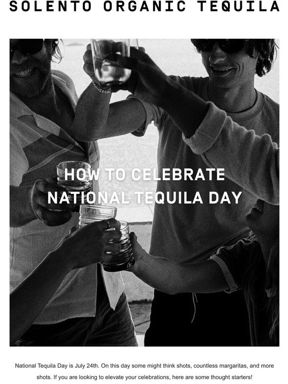 Tomorrow is National Tequila Day!