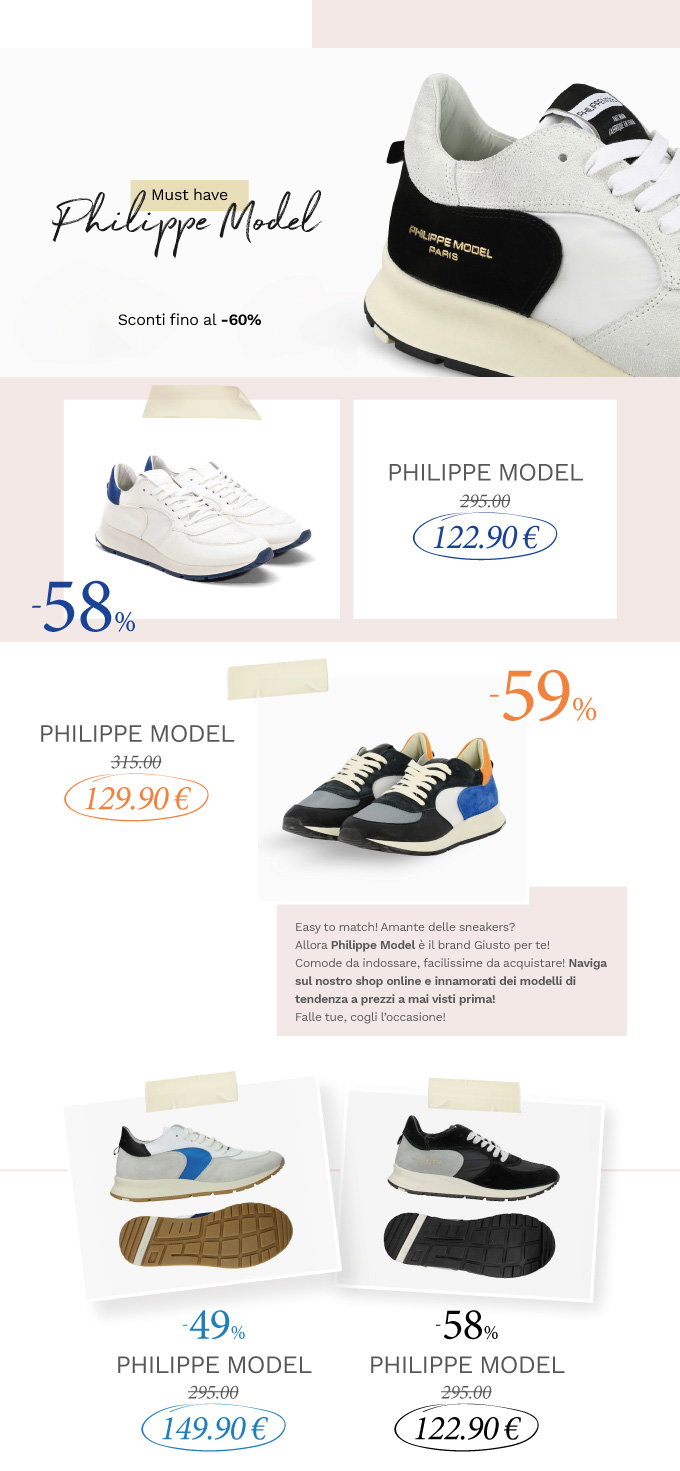 PHILIPPE MODEL | Quellogiusto Shop online