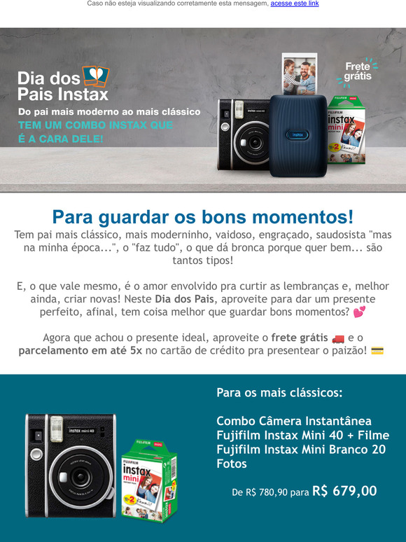 Presente perfeito + promoo = Dia dos Pais incrvel!