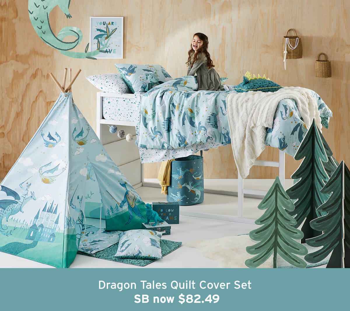 Adairs Kids Shop By Theme Above The Treetops Milled