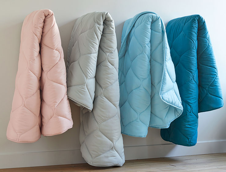 Couette couleur chaude