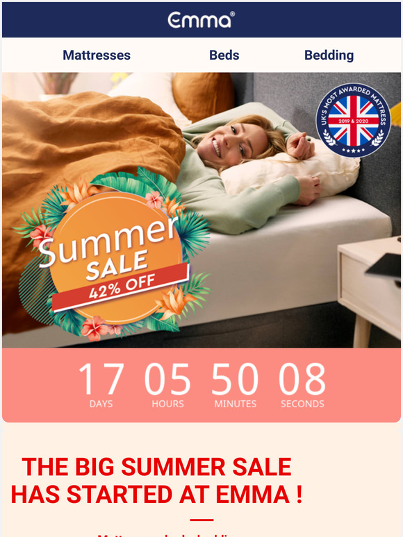 emma mattress summer sale