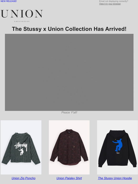本店激安stussy x union best fuckin sound l/s tee Tシャツ/カットソー(七分/長袖)