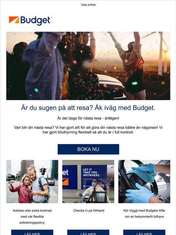 Budget Rent-a-Car Continental Nordic Email Newsletters: Shop Sales