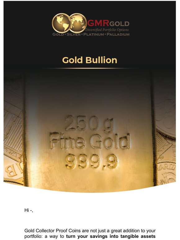 Gold Bullion with a story to tell.
