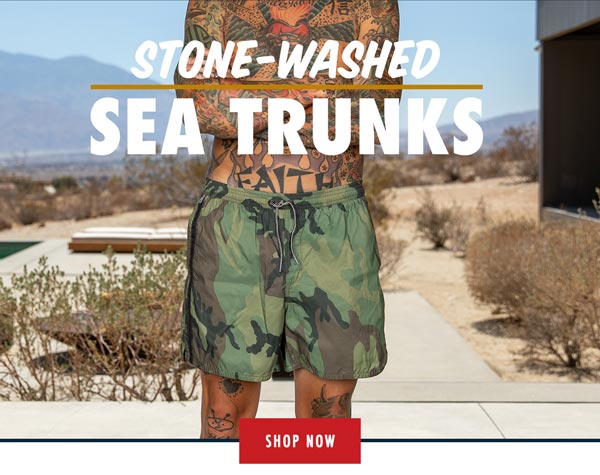 Birdwell Beach Britches: Back in Stock: Stone-Washed Sea Trunks