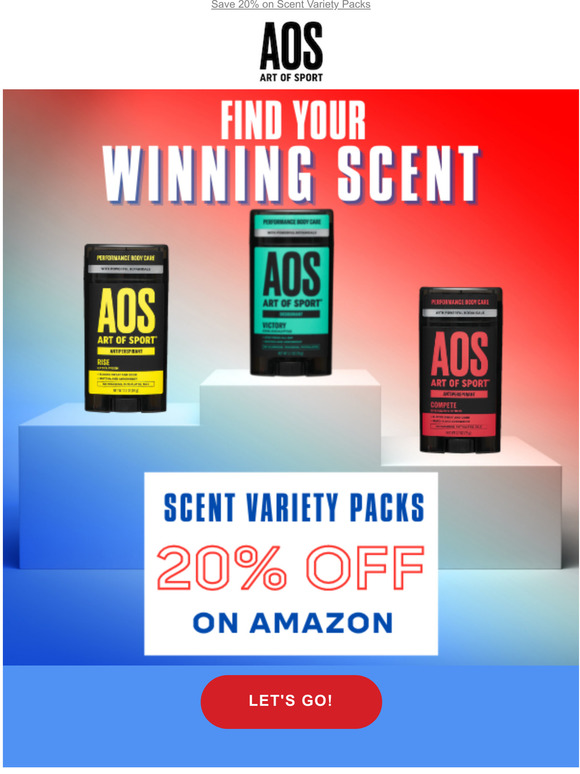 Go for Gold and Find Your Winning Scent. 20% Off Now!