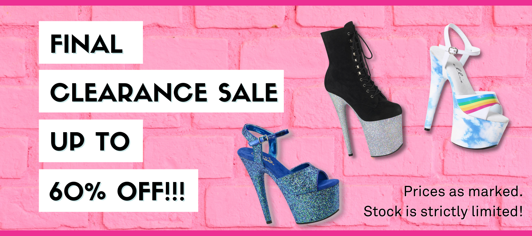 pleaser boots clearance