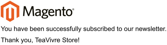 Newsletter subscription success