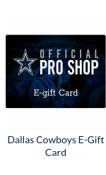 Dallas Cowboys Pro Shop eGift Card ($10 - $500)