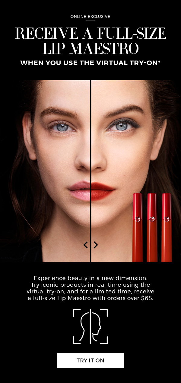 armani-beauty: Virtual try-on is here + your special gift | Milled