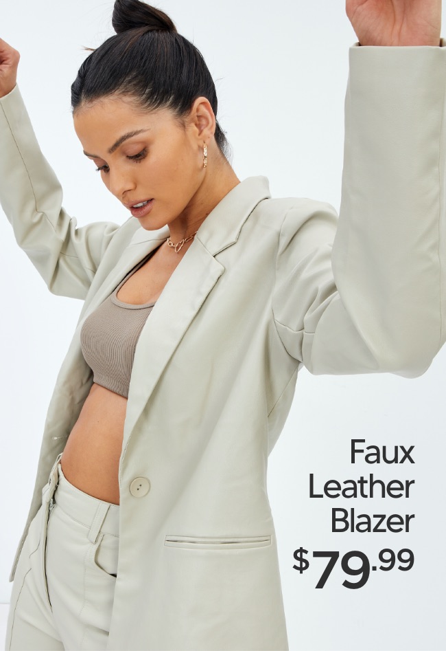 Glassons The Faux Leather Blazer is back! Milled