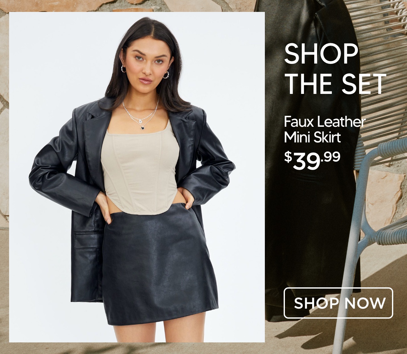 Glassons The Faux Leather Blazer is back! Milled