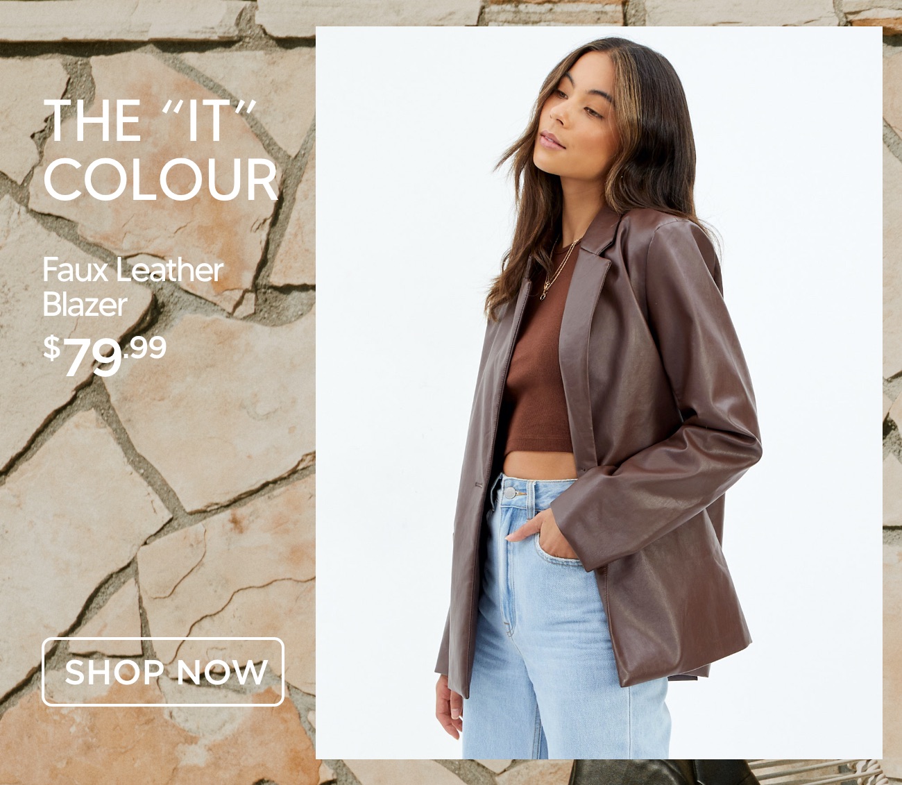 Glassons The Faux Leather Blazer is back! Milled