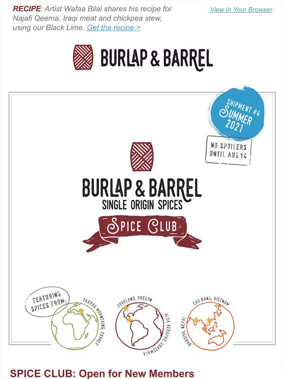 Spice Club – Burlap & Barrel