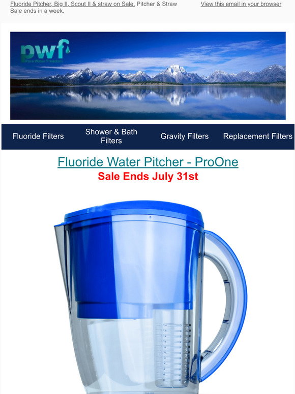 Fluoride Water Pitcher - ProOne