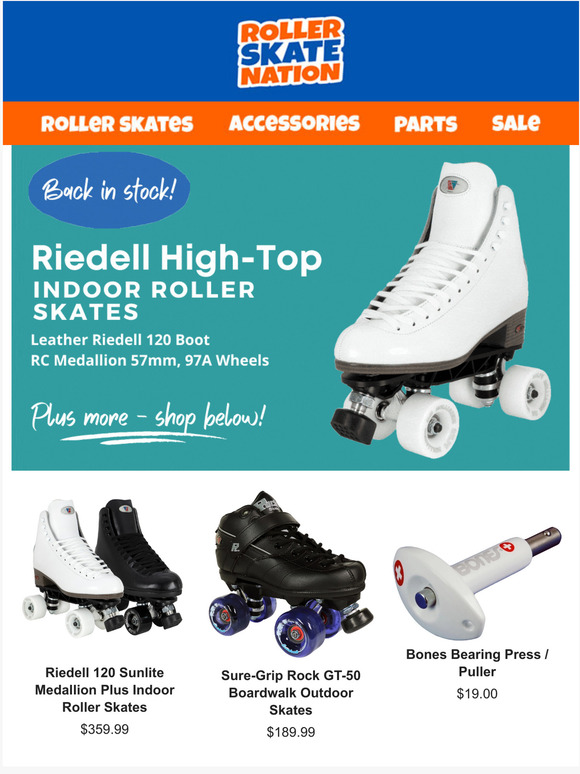 RollerSkateNation.com: Riedell and Sure-Grip Restock | Milled