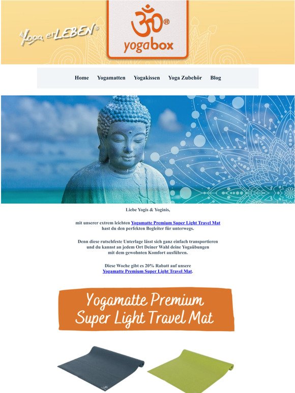  yogabox Infoletter #19/2021  Reiseyogamatte Premium  Produktempfehlungen fr Dich  Blog News 