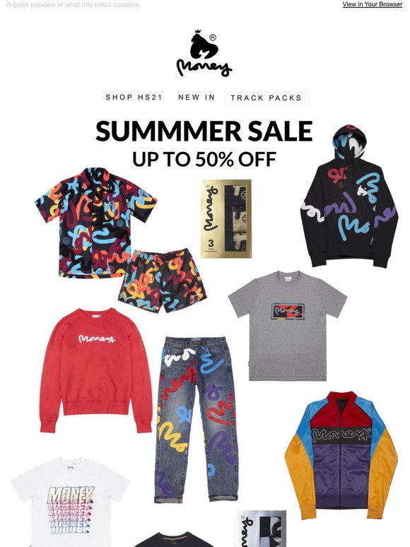 Money: MONEY CLOTHING SUMMER SALE UP TO 50% OFF | Milled