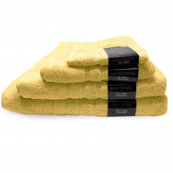 Cotton Luxury Combed Towels  - Ochre