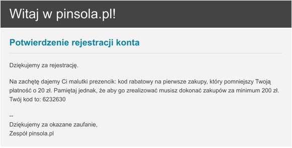 pinsola.pl - witamy w newsletterze!