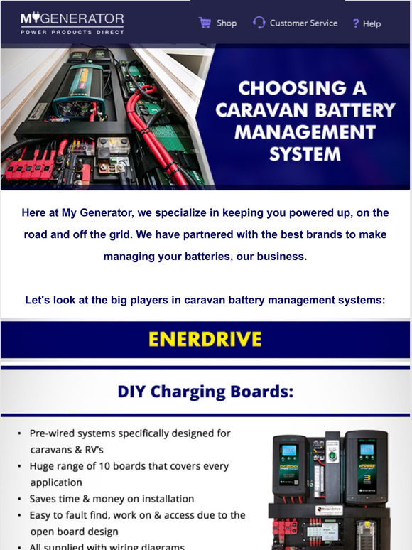 My Generator Choosing A Caravan Battery Management System Milled