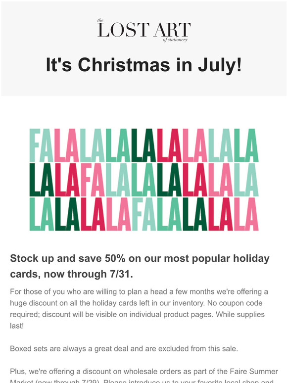 Lost Art Stationery: Save 50% when you stock up for Christmas ...