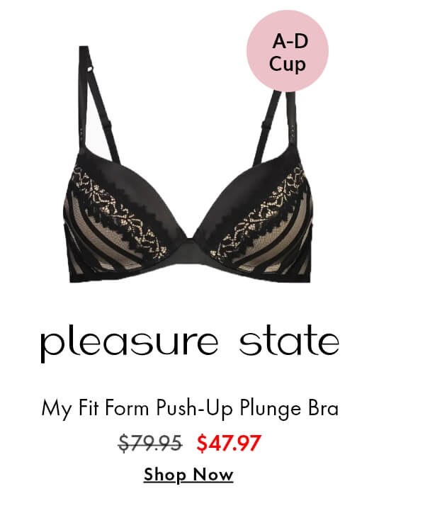 My Fit Form Push-Up Plunge Bra