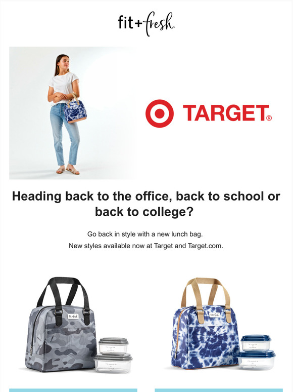 Fit & Fresh Metro Quilted Tote With Lunch Compartment : Target