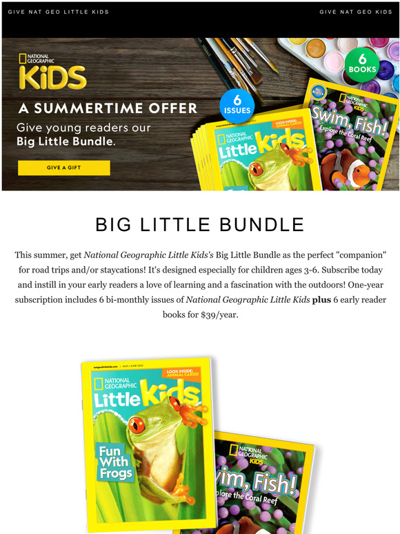 National Geographic Summer fun with Nat Geo Little Kids' Big Little