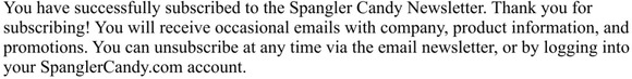 Spangler Candy Newsletter