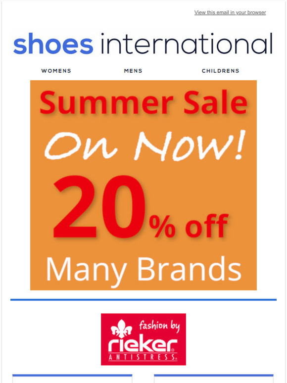 20% Off Many Brands in Our Summer Sale