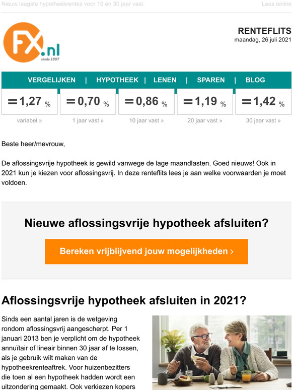 FX.nl - Hypotheken: Aflossingsvrije Hypotheek Afsluiten? Aan Deze ...