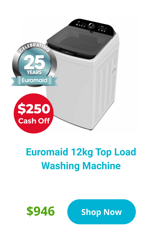 euromaid top load washer 12kg etl1200rcw